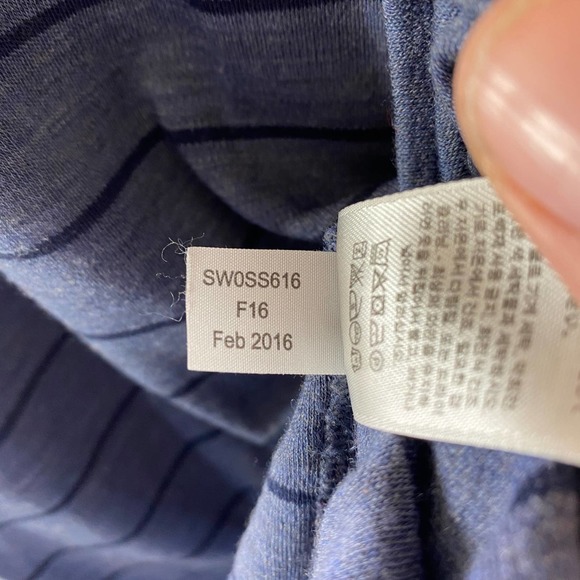 Smartwool Merino Wool 1/4 Zip Base Layer Top Shirt Stripes Mens XL - Picture 8 of 10